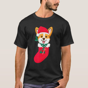 T-shirt Cute Christmas Corgi Surprise Sift In The Sock Cor