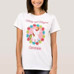 T-shirt Cute Christmas Unicorn