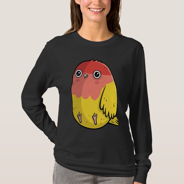 T-shirt Cute Chubby Lutino Lovebird  For Bird (Devant)