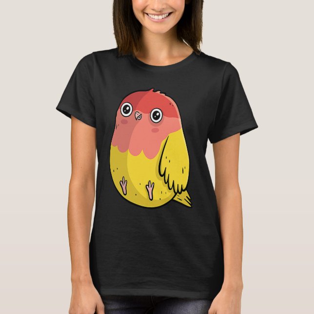 T-shirt Cute Chubby Lutino Lovebird  For Bird (Devant)