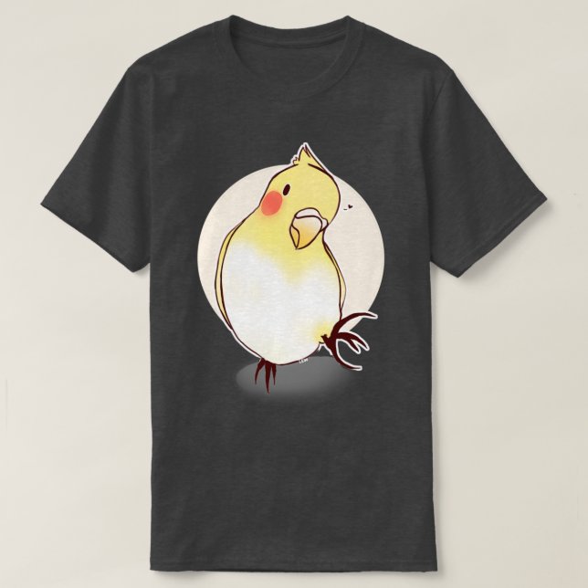 T-shirt Cute Cockatiel Bird (Design devant)