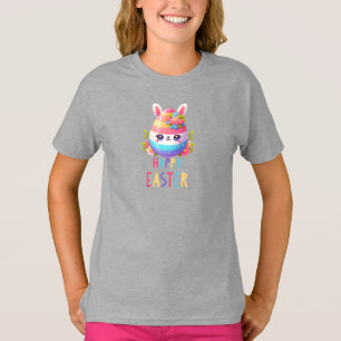 T-shirt Cute, coloré lapin d'oeuf de Pâques