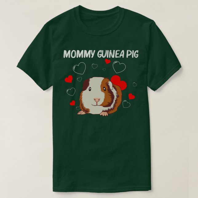 T-shirt Cute Conception De Cochon Guinée Pour Femmes Maman (Design devant)