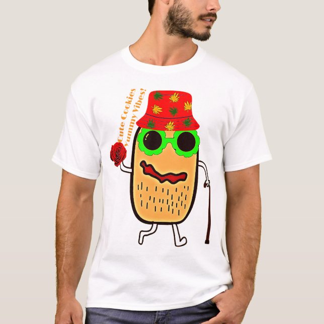 T-shirt Cute Cookies Yummy Vibes ! (Devant)
