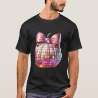 Cute Coquette Bow Disco Citrouille Automne Hauteur