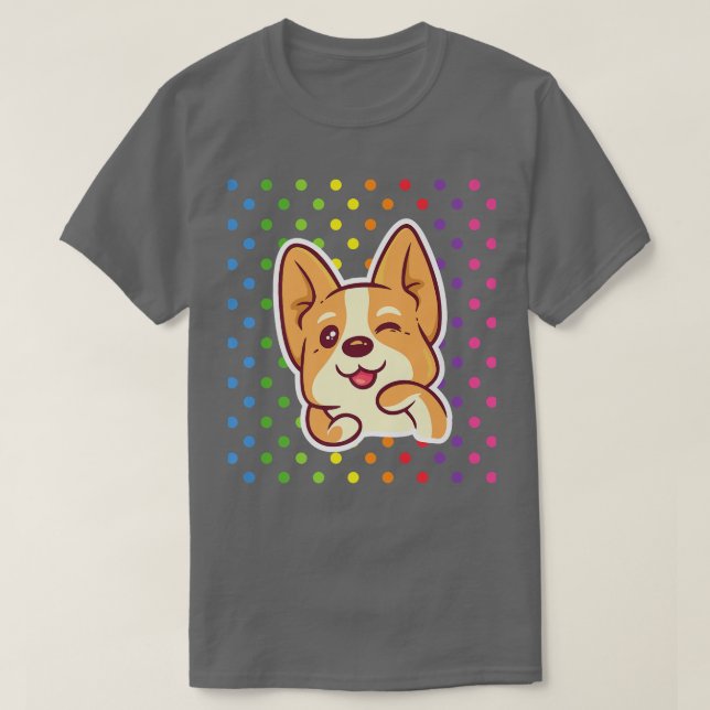 T-shirt Cute Corgi (Design devant)