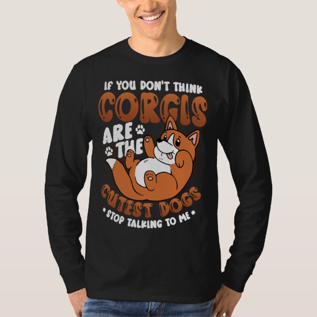 T-shirt Cute Corgi (Devant)