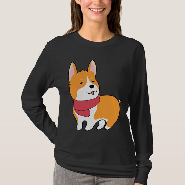 T-shirt Cute Corgi 527 (Devant)