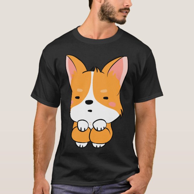 T-shirt Cute Corgi  740 (Devant)