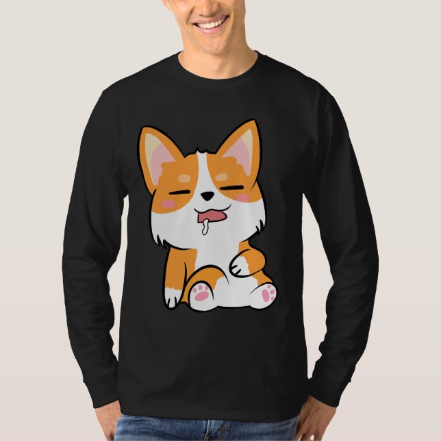 T-shirt Cute Corgi 743 (Devant)