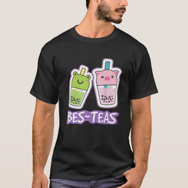 T-shirt Cute Corgi aime Bubble Tea Funny Boba's Dog Welsh (Devant)