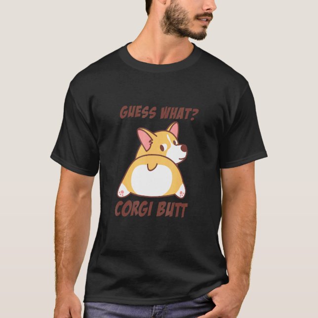 T-shirt Cute Corgi Butt (Devant)