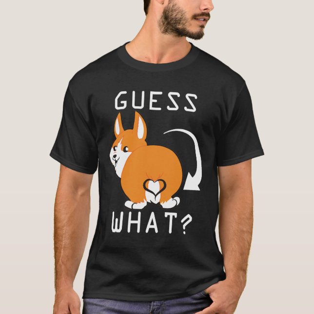T-shirt Cute Corgi Butt Essentiel (Devant)