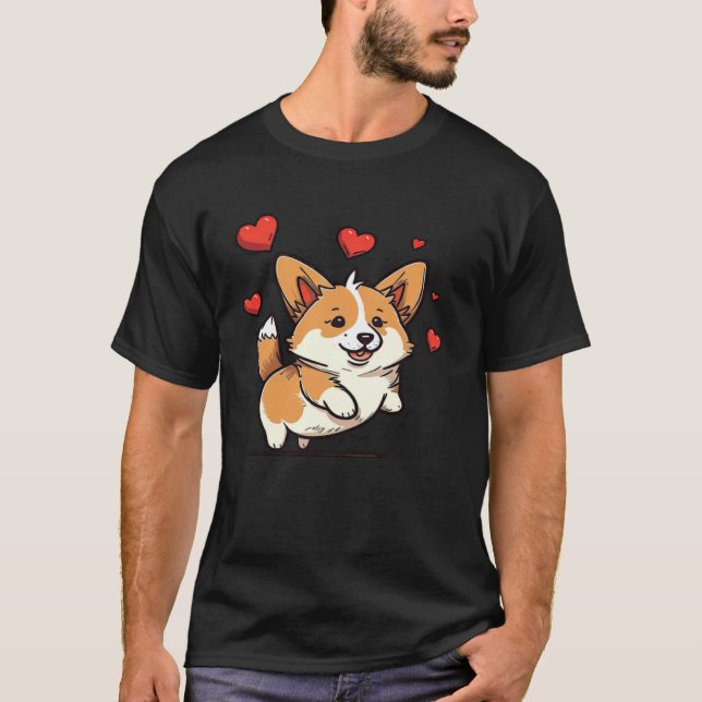 T-shirt Cute Corgi Cool Pembroke Welsh Corgi  13 (Devant)