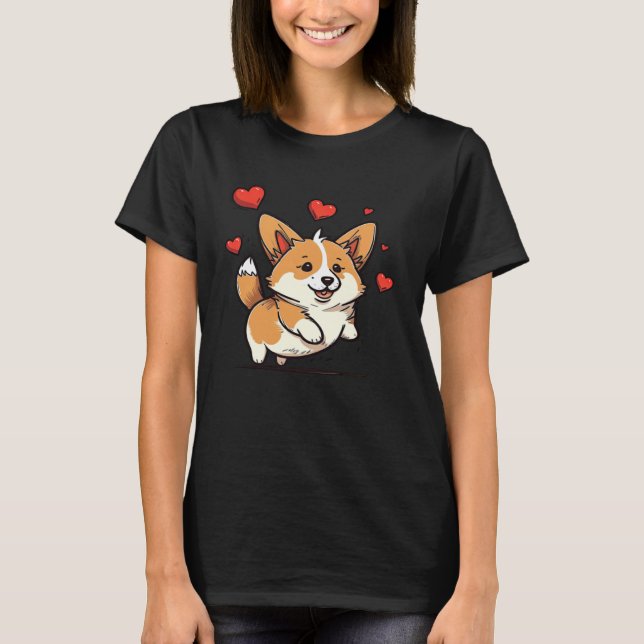 T-shirt Cute Corgi Cool Pembroke Welsh Corgi  13 (Devant)