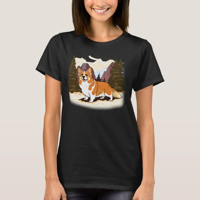 T-shirt Cute Corgi Cool Pembroke Welsh Corgi  7 (Devant)