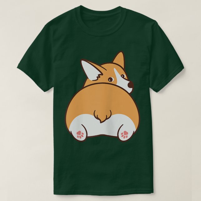 T-shirt Cute Corgi Dog  (Design devant)