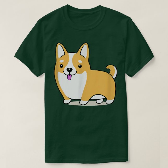 T-shirt Cute Corgi Funny Corgi Chien Art (Design devant)