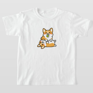 T-shirt Cute Corgi with Pear on Tired Corgi Funny Dog Art