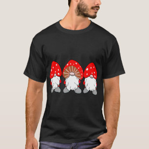 T-shirt Cute Cottagecore Champignons Gnomes Toadstools