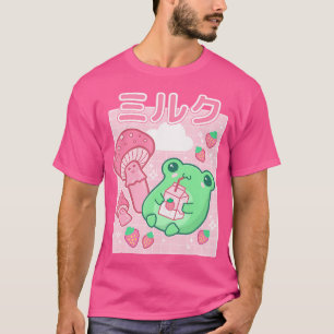 T-shirt Cute Cottagecore Fraise 90S Kawaii Aesthe