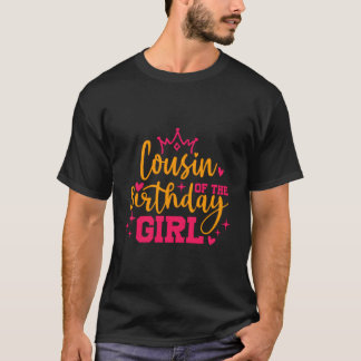 T-shirt Cute Cousin Personnalisé De La Fille D'Anniversair