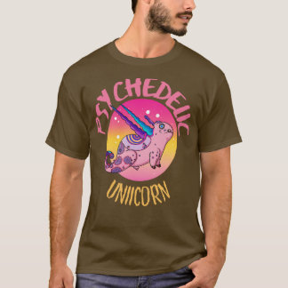 T-shirt Cute Crazy Psycedelic Unicorn Artwork 3