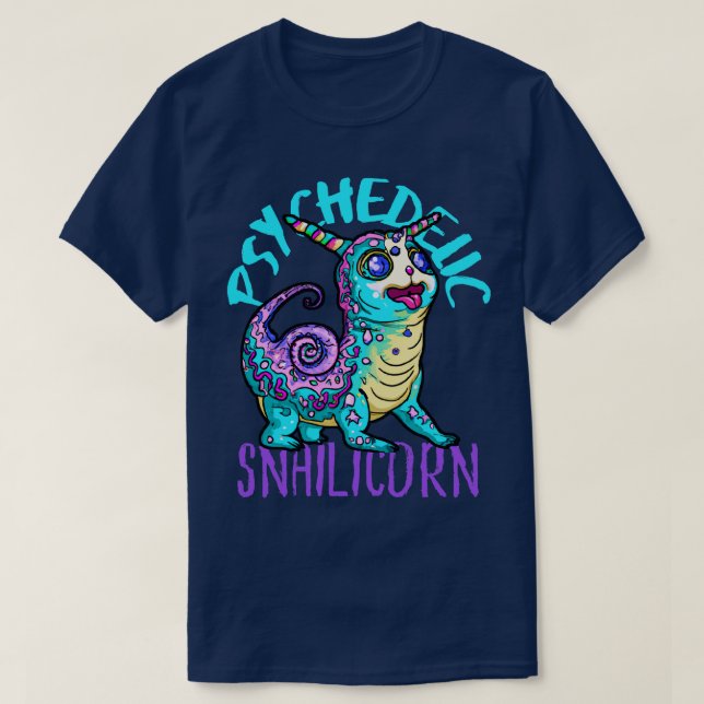 T-shirt Cute Crazy Psycedelic Unicorn Artwork 4 (Design devant)