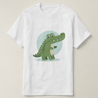 T-shirt Cute crocodile character