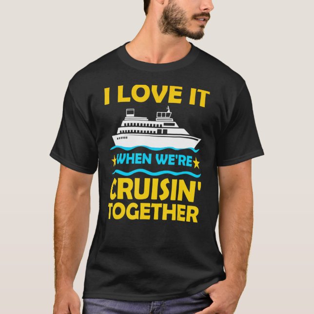 T-shirt Cute Cruise Art Pour Hommes Femmes Couple Cruise N (Devant)