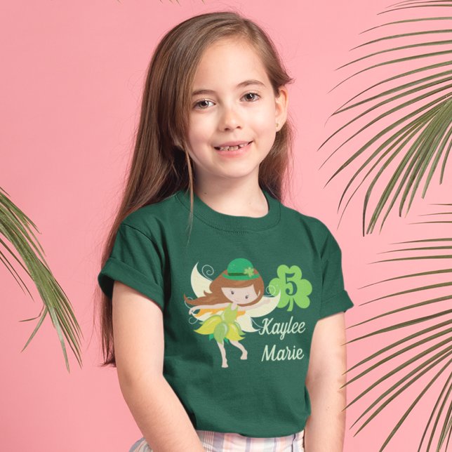 T-shirt Cute Custom St. Patrick's Day Anniversaire Fille (Créateur téléchargé)