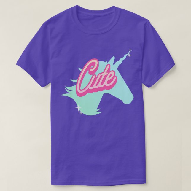 T-shirt Cute Cutie Unicorn (Design devant)