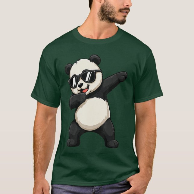 T-shirt Cute Dabbing Panda Bear Outfit Boyeen Men Dab Anim (Devant)