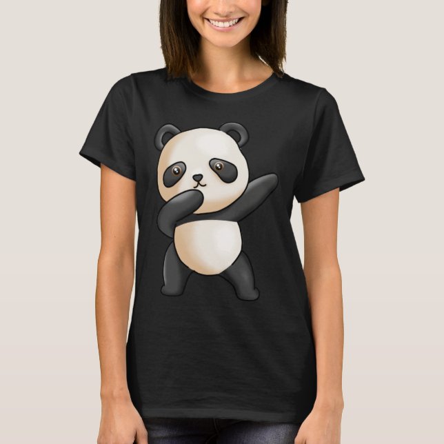 T-shirt Cute Dabbing Panda Cute Animal Giant Panda Bear Da (Devant)