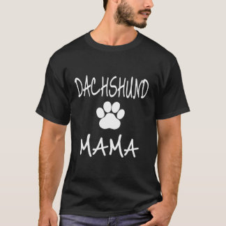 T-shirt Cute Dachshund Maman Mama Empreinte de patte Idées
