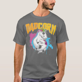 T-shirt Cute Dadcorn Dadacorn Papa Papa Papa Papa Papa Pèr