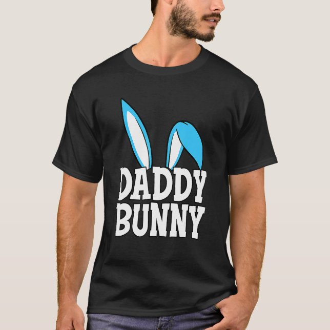 T-shirt Cute Daddy Bunny Costume mignon Papa Famille Corre (Devant)