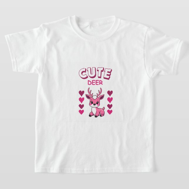 T-shirt cute deer sticker design  (Poser)