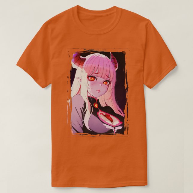 T-shirt Cute Demon Succubus Art Perdu (Design devant)