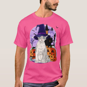 T-shirt Cute Devon Re Chat Halloween Witch Citrouille 1710