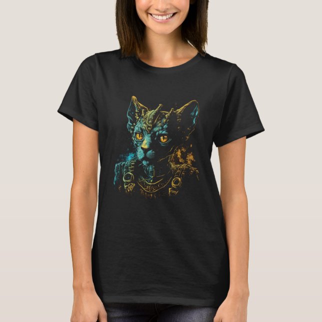 T-shirt Cute Devon Rex Cat Lover Pharaoh Devon Rex Cat Cos (Devant)