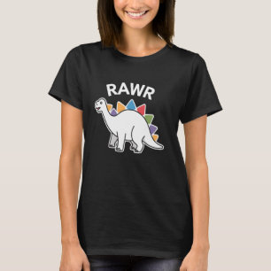 T-shirt Cute Dino Rawr Dinosaur Roaring Funny Kid Dino Voi
