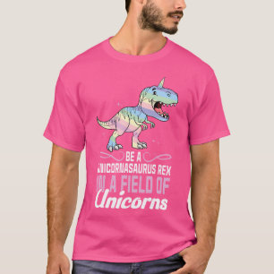 T-shirt Cute Dinocorn Dinosaur filles Unicorn