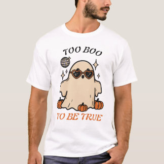 T-shirt Cute Disco Ghost Halloween 