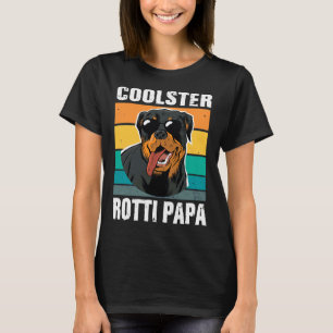 T-shirt Cute Dog Daddy Vintage Rottweiler Dog Trainer