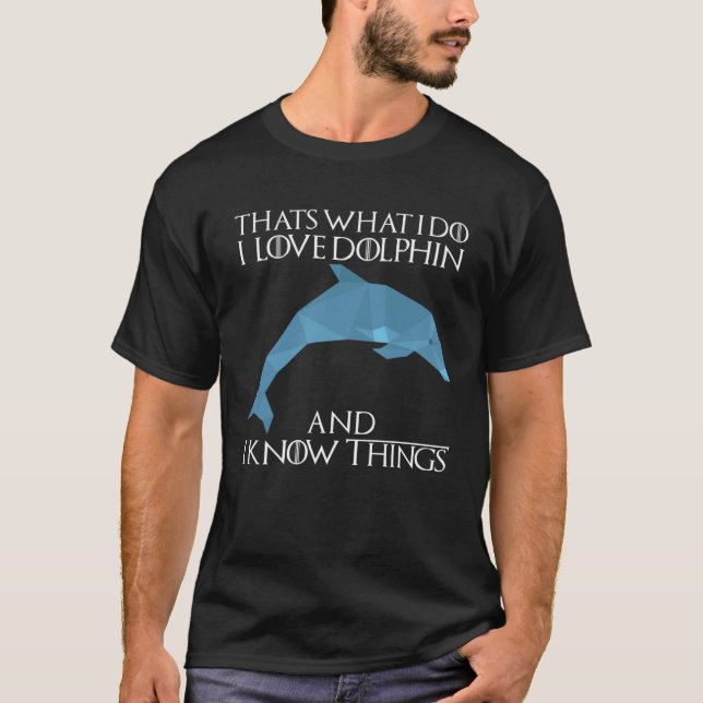 T-shirt Cute Dolphin Whale Dolphins Underwater world Ocean (Devant)