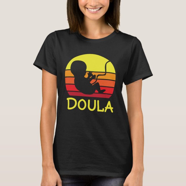T-shirt Cute Doula Baby Birth Midwife OB Birthing Support (Devant)