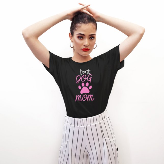 T-shirt Cute Doxie Chien Maman Paw (Créateur téléchargé)