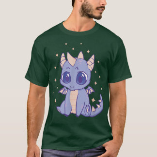 T-shirt Cute Dragon Kawaii Purple