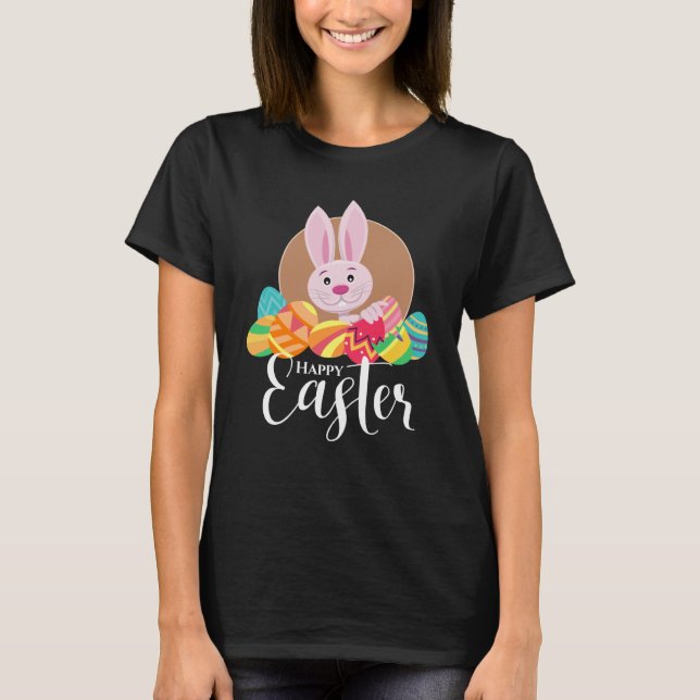 T-shirt Cute easter bunny and Happy Easter  1 (Devant)